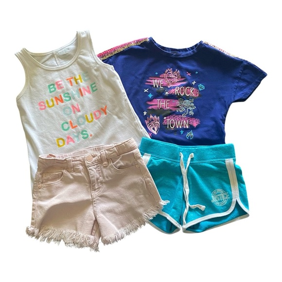 GIRLS BUNDLE-SIZE 6/6x-DISNEY-CAT & JACK-JUSTICE-ART CLASS - Picture 1 of 10